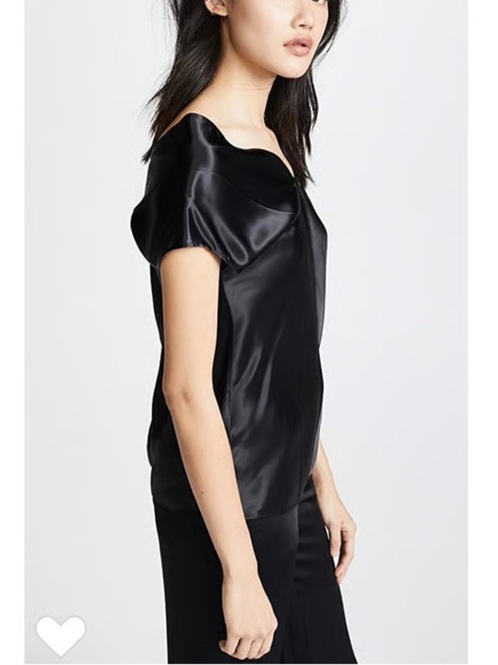 19 NWT Helmut Lang Asymmetric Viscose Top